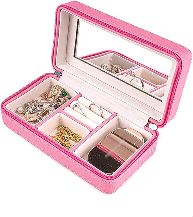 Jewellery Box Jewelry Box Logos Travel Comestic Jewelry Casket Organizer Makeup Storage Box Beauty Container Necklace Gift