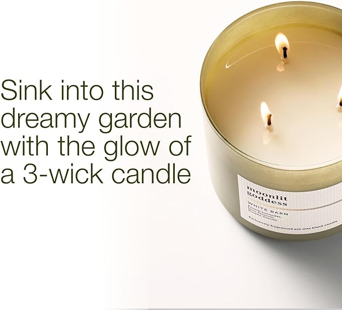 Bath & Body Works 3-Wick Candle, Moonlit Goddess Candle, Strong Throw, Long-Lasting Burn Up to 45 Hours, Exclusively Fragranced Soy Wax Blend, 14.5 oz - 2 Pack