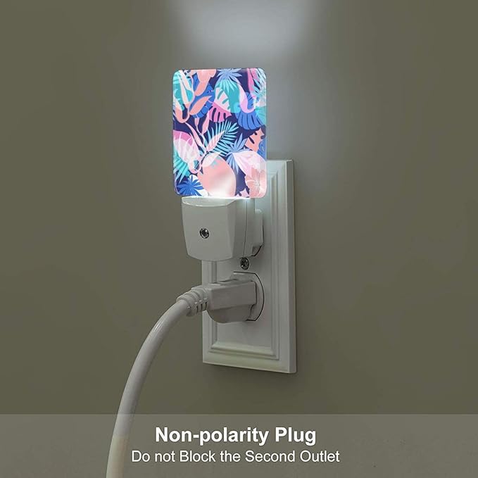 Night Light Plug-in Dusk to Dawn Smart Sensor White Led Nightlight for Bedroom Bathroom Kitchen Hallway Stairs Energy Efficient Decor Desk Lamp