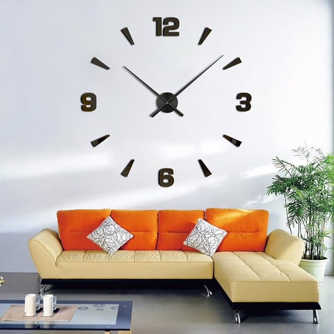 Timelike 3D Clock Hands, DIY Large Wall Clock Needles, Home Art Decor Quartz Mechanism Accessories