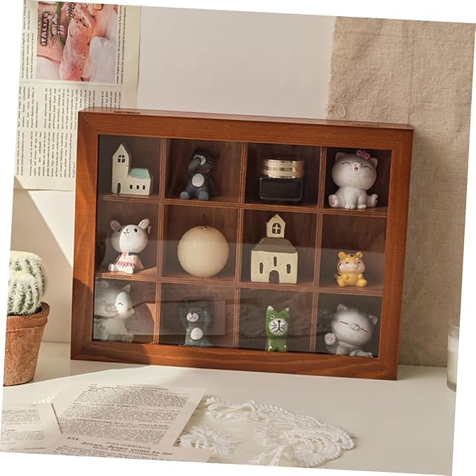 Rustic Charm Wooden Storage Box Compartment Jewelry Holder Decorative Makeup Organizers and Storage