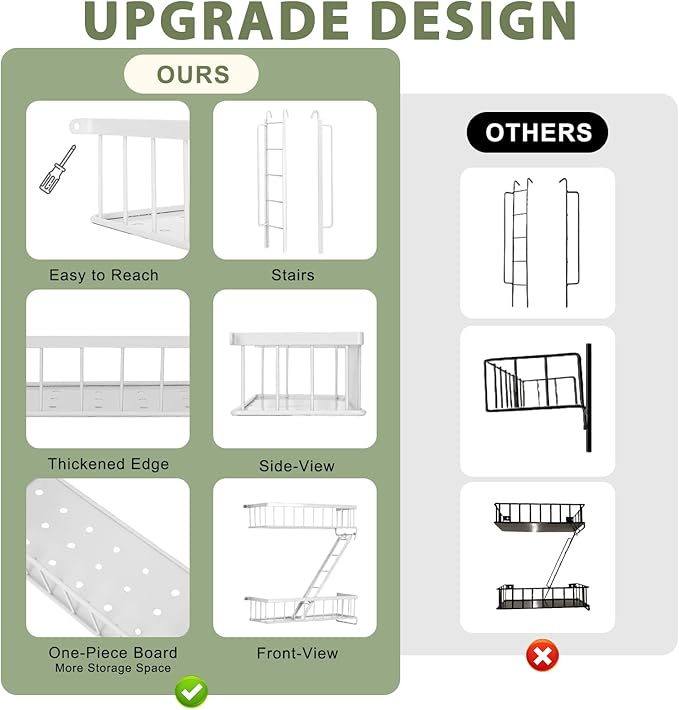 SweetSage Fire Escape Wall Shelf White - Modern New York City Wall Decorative Display Ladder Floating Shelves for Bedroom, Home Décor, Action Figure Display (2.5-Tier)