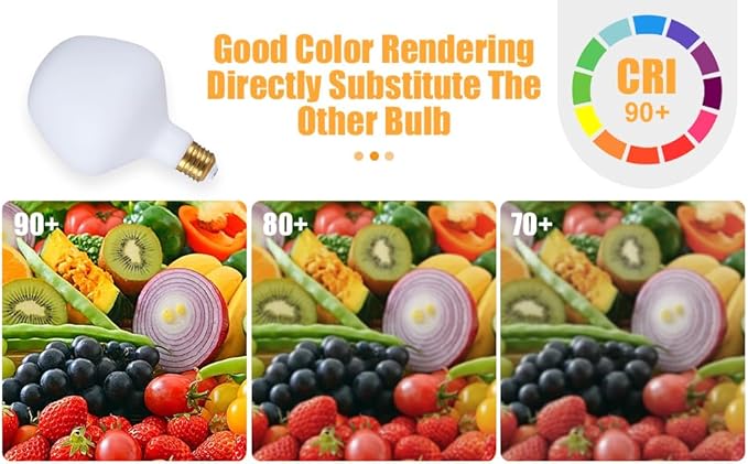 SD LUX Oversized Decorative LED Light Bulbs 12W 1800LM (Eqi. 150W) Dimmable Vintage Edison Bulbs E26 Large Globe Bulb Milky Glass for Home Office,Warm White, 1 Pack (Warm White (3000K), VA132WT)