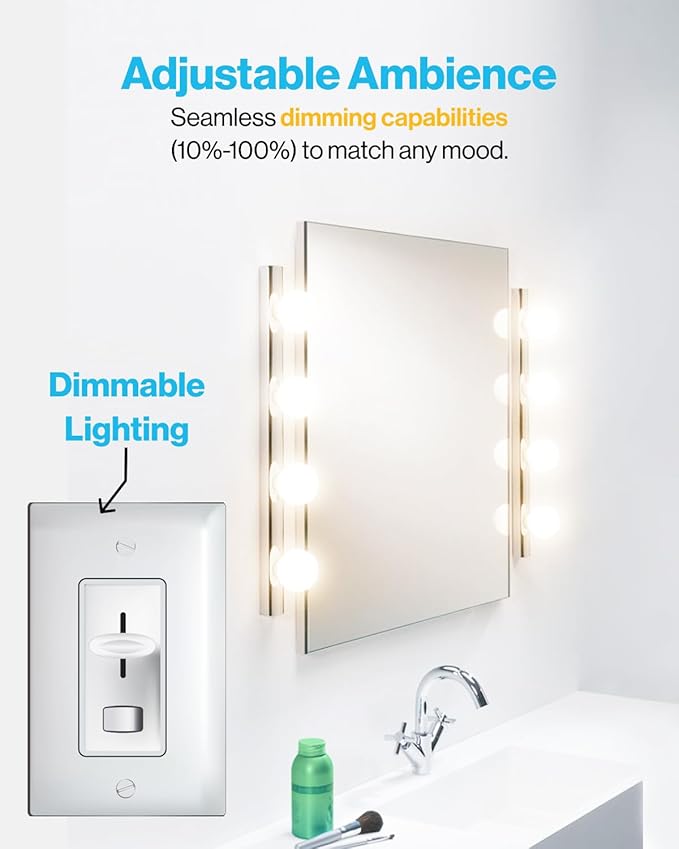 Sunco 16 Pack G25 LED Light Bulbs, Vanity Globe Bathroom Light Bulb, 450 LM, 4000K Cool White, 6W (40W Equivalent), Dimmable Mirror Vanity Decorative Bulb, E26 Base UL.