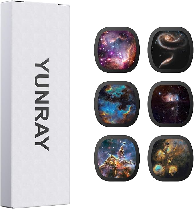 YUNRAY Galaxy Projector Disc – Ultra HD Projector Slide, Compatible with YUNRAY Galaxy Projector Pro and Model SKE-TKQ01 & BL-DQY02 (Pro Version) Projectors – 6 Disc Set