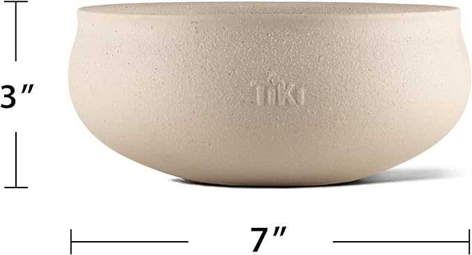 TIKI Citronella Candle 2-Pack – 7-Inch White Wax Bowl with Concrete Finish – Outdoor Decorative Candles for Patio, Deck, Garden, Backyard & Camping