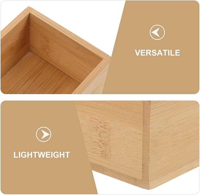 VOSAREA 3pcs Storage Box Lidless Organizer for Makeup Kitchen Utensils and Bathroom Essentials Modern Minimalist Design for Home Organization