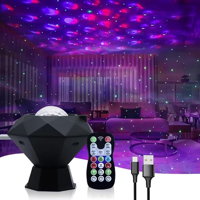 Star Projector, Galaxy Projector Night Light with Timer and Remote Control for Adults LED Star Projector for Ceiling Bedroom Decoration Party