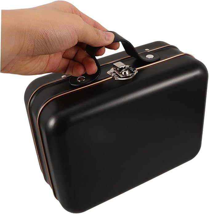ULTECHNOVO Multipurpose Storage Bin Toy Suitcase for Boys and Girls Makeup Organizer Iron Material Mini Suitcase Box