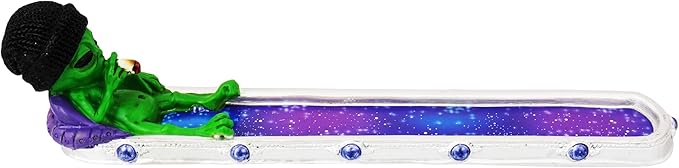 Stoner Alien in Galaxy Incense Burner - 10"