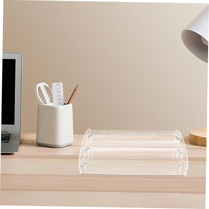 OUNONA Display Riser for Perfume Organizer Makeup Holder for Dresser and Vanity Compact Storage for Efficient Desktop Display