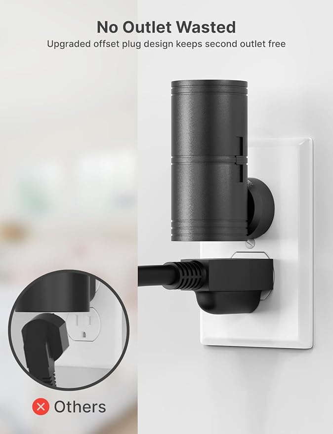 Likelgn Night Light Plug into Wall, 4 Pack Dimmable LED Nightlight with Dusk to Dawn Sensor, Soft White Glow, for Hallway, Bathroom, Bedroom, Black