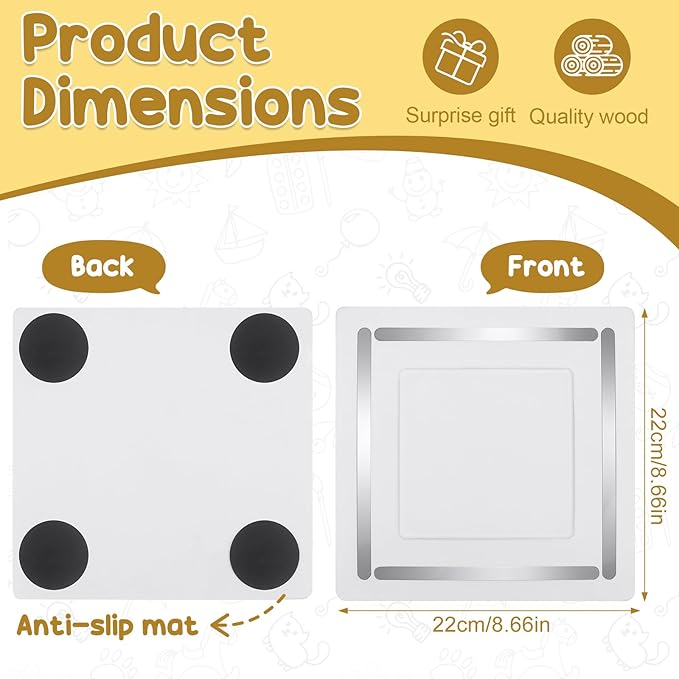 Taladad for Tonie Shelf, Tonies Storage for Toniebox 2/ Toniebox 1 Tonie Figures Creative Tonies Magnetic Shelf for,Tonie Box Player 10-30 Characters (White)
