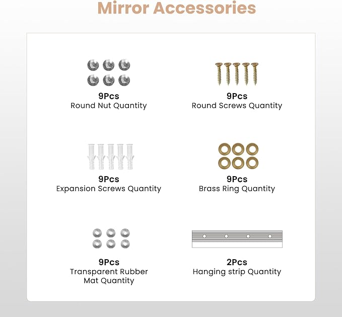 pertetey Home Gym Mirror, 67X24 Inch(1Pack) Large Frameless Tempered Glass Full Body Wall Mounted Mirror for Gym, Yoga, Exercise, Dance Studio