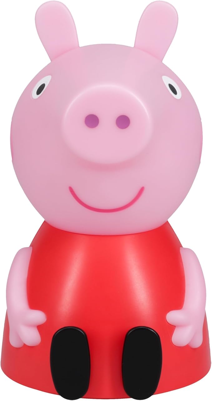 Paladone Peppa Pig Figure Lamp with Sound - Officially Licensed Baby Night Light, Kids Bedroom Accessories & Decor