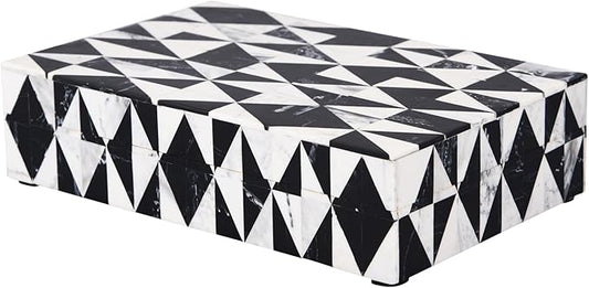 Handicrafts Home Decorative Keepsake Box 8x5 – Small Organizer Box with Lid, Boho Decorative Storage, Retro Memory Box, Unique Coffee Table Décor, Jewelry or Trinket Box, Modern Shelf Decorative Box