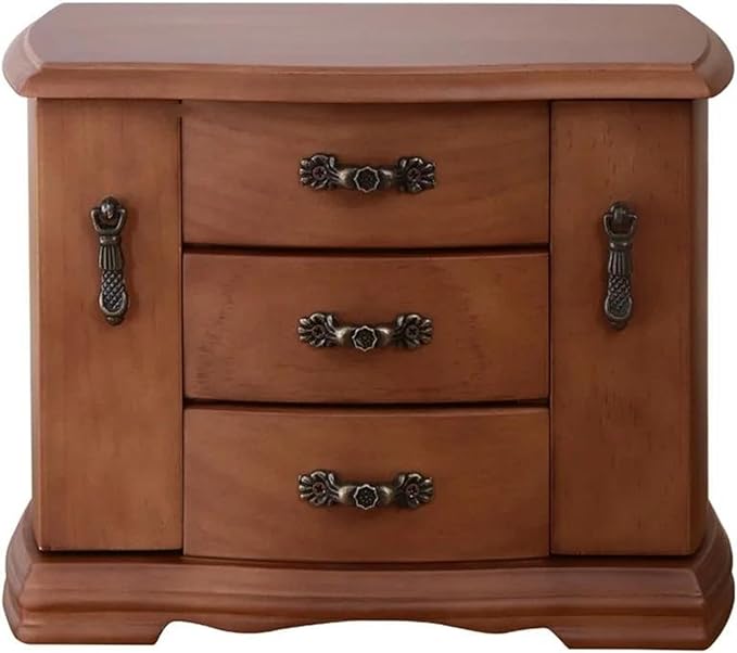 Ring Box Solid Wood Earring Bracelets Storage Box Watch Makeup Jewelry Organizer Necklace Display Stand Multi Layer Ring Collection Boxes Ring Boxes for Jewelle