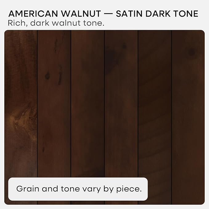 Homeforia 30inch Walnut Floating Shelves for Wall Mounted, High End Solid Real Wood 30 in Floating Shelf, Dark Brown Wooden 30 inch Long Floating Shelves, Heavy Duty Bracket, 30 X 6.5 X 1.75, Set of 4