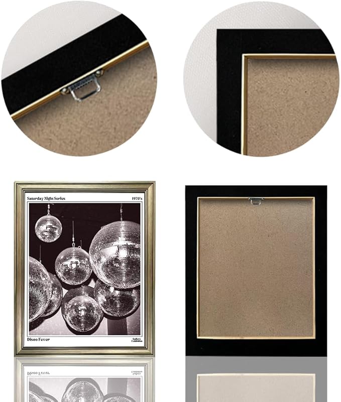 Disco Ball Music Wall Art, Vintage Framed Print Posters for Room Aesthetic Decor, Trendy Retro 70s Decor Funky Wall Art, Preppy Bar Cart Canvas Artwork