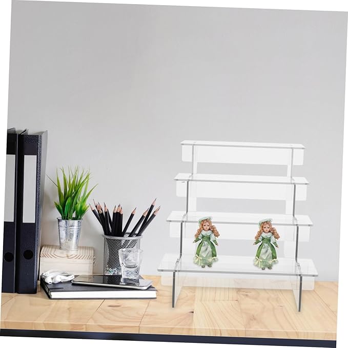 DECHOUS Collection Model Storage Rack Acrylic Figures Stand Vanity Makeup Organizer Sturdy Design