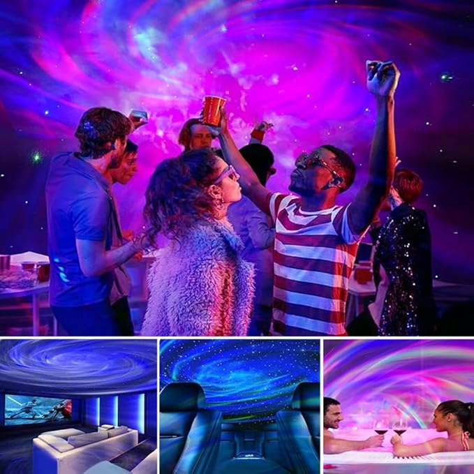 Northern Galaxy Light Projector Star Night Light with Timer and Remote Control for LED Star Projector for Ceiling Bedroom Decoration Party
