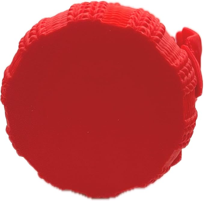 Knitted Bowknot Makeup Brush Holder, Cute Bow Vase, Pen Organizer for Kitchen, Bathroom or Office (Red)