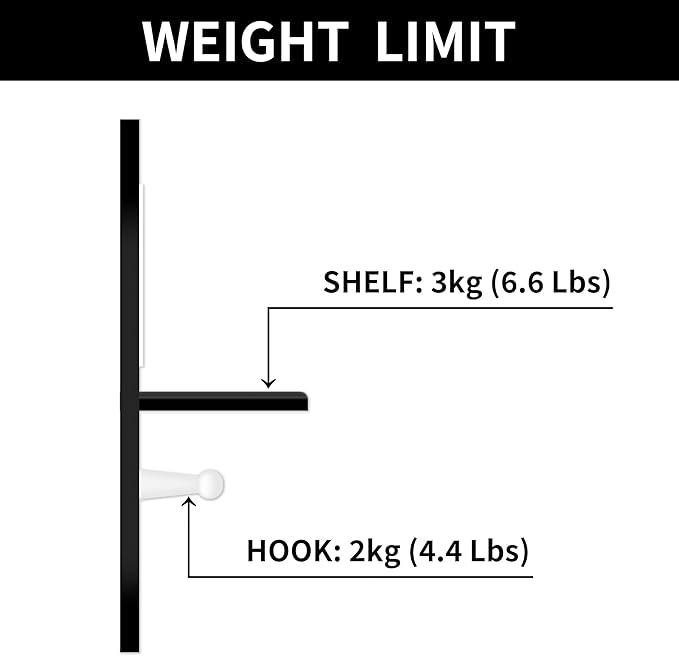 Game Room Decor Gaming Floating Shelf for Wall - Retro Controller Shaped Wooden Display Rack with Hooks for Controllers and Headphones, Black, Gaming Room Organizer for Boys and Teens