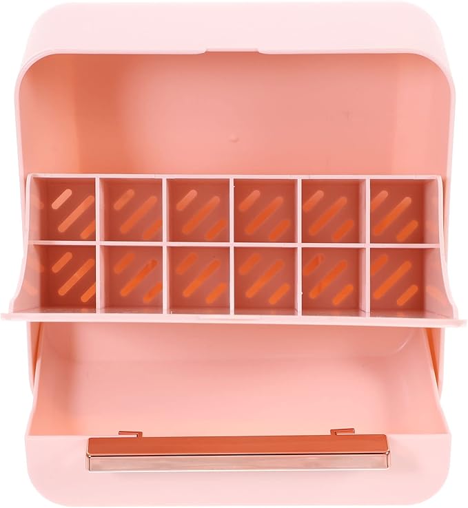minkissy Cosmetics Storage Box Large Capacity Lipstick Organizer for Makeup and Jewelry Elegant Design for Vanity and Desktop for Women and Girls