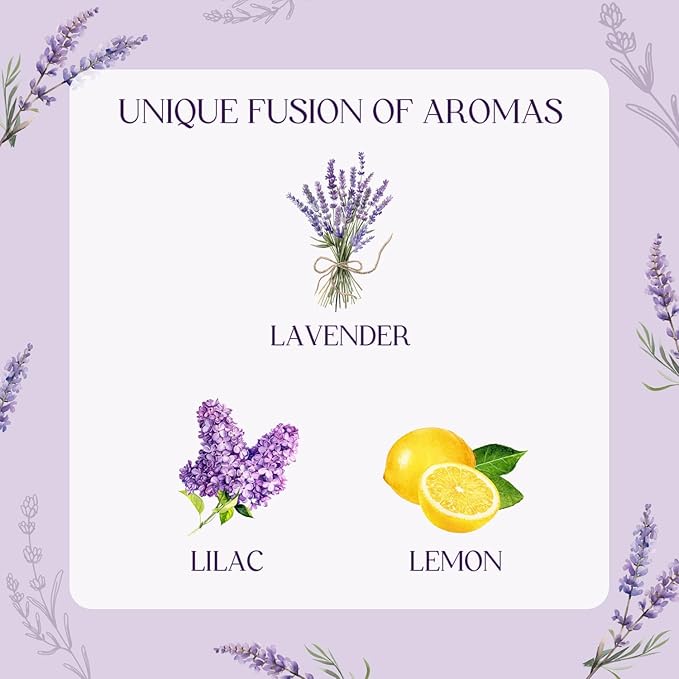 CHILLFLAME Lavender Candle, Scented Candles Gift Set for Stress Relief, 6 Votive Candles for Women and Men, Birthday Candle Gifts for Women, Christmas Candles for Women (Purple, 14 oz)