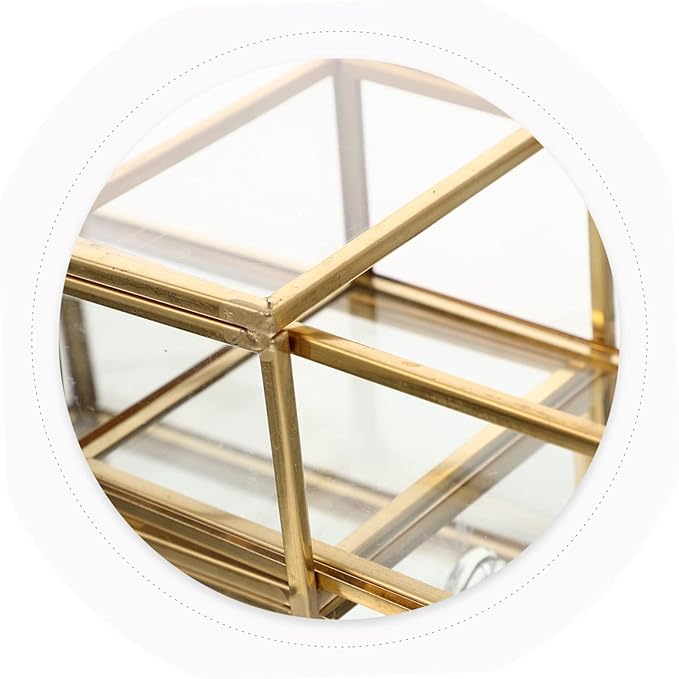 Holibanna Earring Holder Drawer Storage Box Makeup Case Organizer Cosmetics Storage Space-saving Desktop Holder