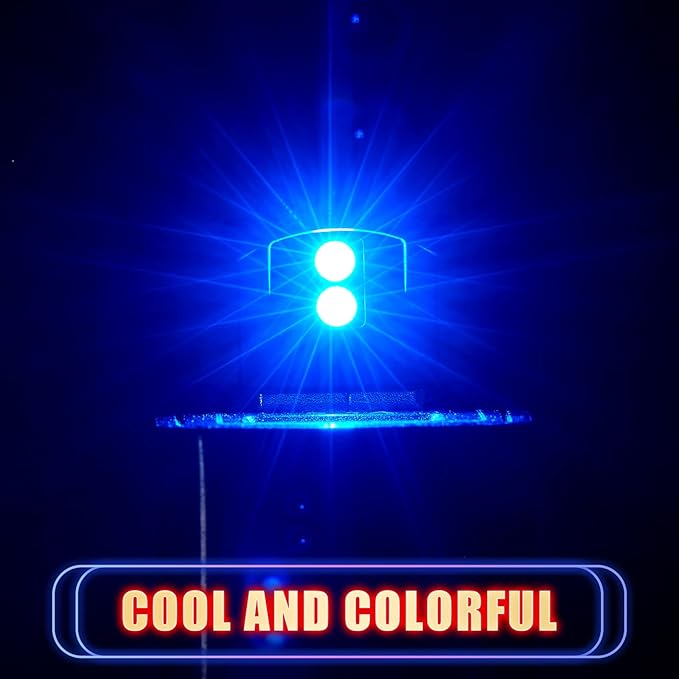 Frienda 8 Pieces Mini USB LED Light, Car LED Interior Lighting 5v Smart USB Atmosphere Light, Laptop Keyboard Office Decoration Night Lamp, Adjustable Brightness, 8 Colors