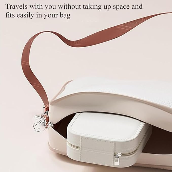 Integrated Makeup Storage Box With Light-Filling Mirror,Led Complementary Light Cosmetic Case,Makeup Storage Box With Led Light Mirror,Portable Cosmetics Case,Touch Control & Zipper Design (Pink)