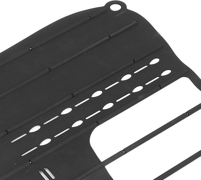 21x16in Silicone Makeup Organizer Mat with Hanging Loop, Bathroom Sink Cover for Counter Space, Heat Foldable Sink Cover for RV Travel Must Haves Accessories