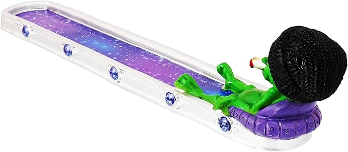 Stoner Alien in Galaxy Incense Burner - 10"