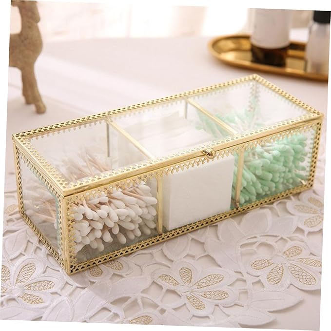 BESPORTBLE Jewelry Box Compartments Organizer for Vanity Storage Organizer Makeup Brush Holder