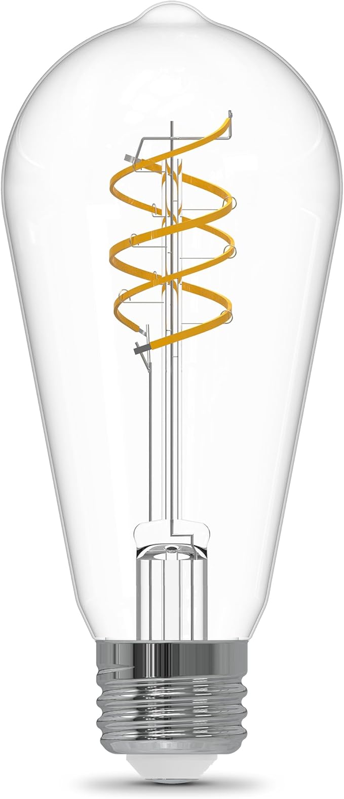 Feit Electric ST19 LED Vintage Light Bulb, 60W Equivalent, 5000K Daylight, Spiral Filament, Dimmable, Decorative Edison Style, Ideal for Fixtures and Home Décor, ST1960S2D/950CAFIL/2, 2 Pack