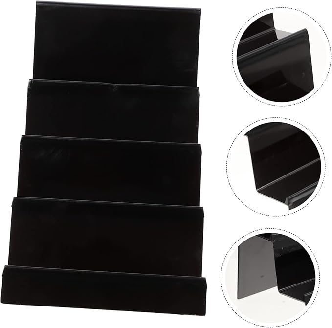 SOLUSTRE 2pcs Elegant Simple Display Stand Acrylic Purse Display Racks Makeup Storage Organizer