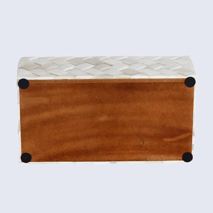 Handicrafts Home Decorative Organizer Box 10x5 – Large Keepsake Box with Lid, Modern Decorative Storage Box, Bohemian Coffee Table Décor, Jewelry & Memory Box, Decorative Accent Box for Home Décor