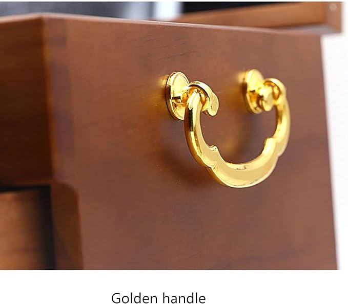 Jewelry storage box Makeup Organizers Jewelry Box,4 Drawers Storage Box Organizer Container with Lock for Rings, Necklaces, Earrings, Bracelets Jewelry Case