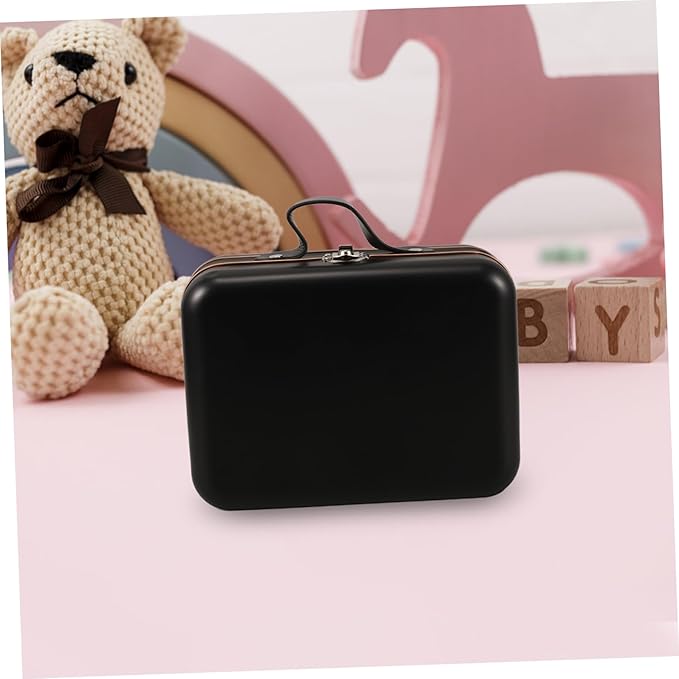 ULTECHNOVO Multipurpose Storage Bin Toy Suitcase for Boys and Girls Makeup Organizer Iron Material Mini Suitcase Box