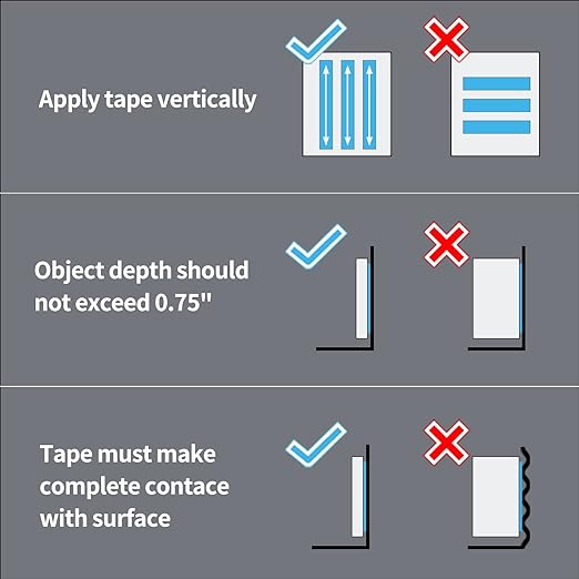 Art3d Double-Sided Mounting Tape (10FT), Multipurpose Removable Adhesive Foam Tape, Transparent, Household