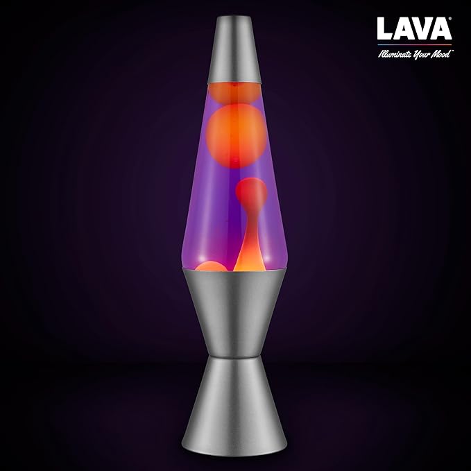 Lava® Lamp - 14.5" Purple Sunset - The Original Motion Light - Yellow Wax and Purple Liquid - Item #2635 (Amazon Exclusive),(Pack of 4)