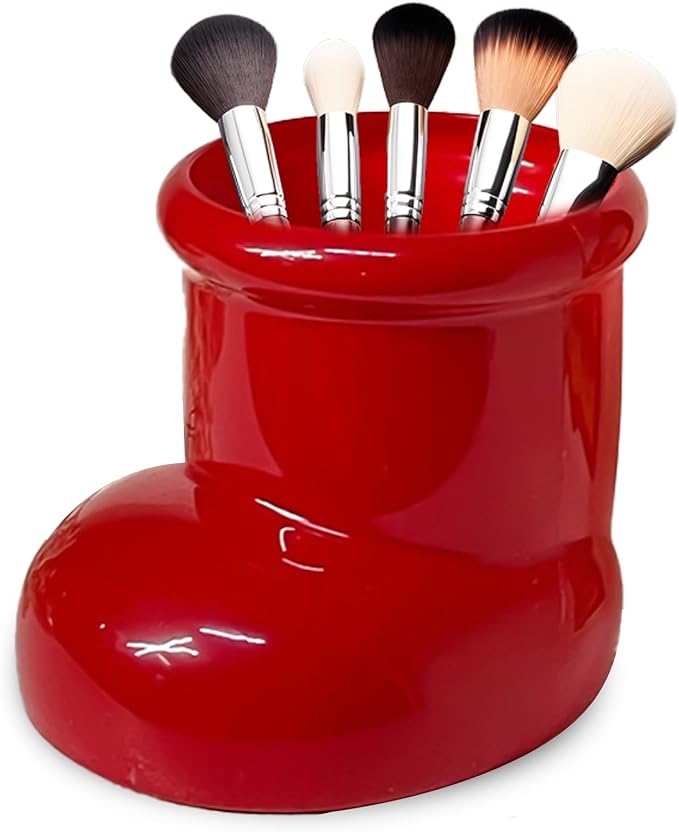 Cute INS Style Shoe-Shaped Multi-Functional Storage Bin, Decorative Organizer for Stationery, Cutlery, Makeup Brushes – Perfect for Desk, Bathroom, or Kitchen Décor, Ideal Gift Idea