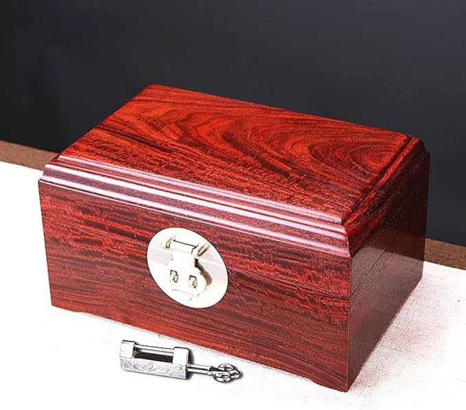 Makeup Organizers Jewelry Box Wooden Storage Box Ring Earring Necklace Bracelet Watch Small Jewelry Storage Box Jewelry Box 9.05 inches Jewelry Case