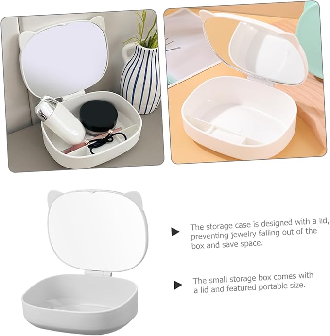 VALICLUD Cosmetic Organizer Box Hair Tie Organizer Portable Hair Clip Holder Jewelry Box Fashion Design