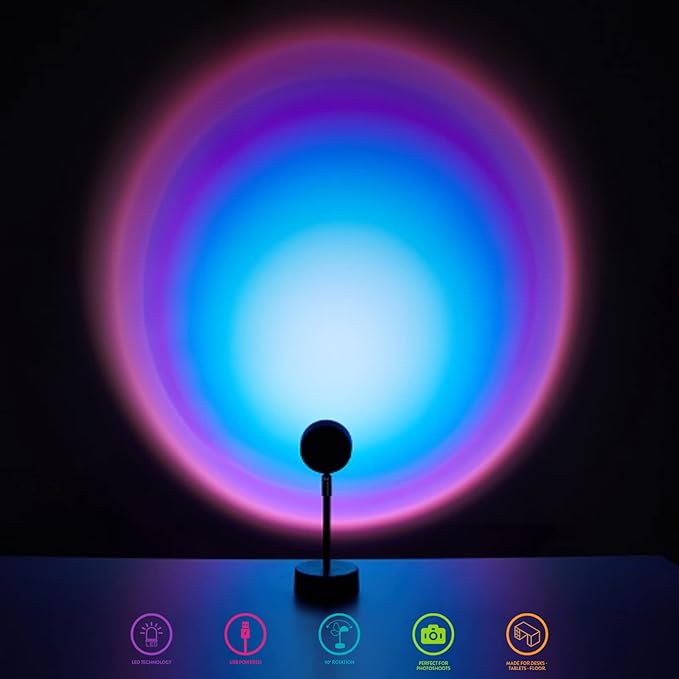 Urban Lifestyle LED Projector Lamp, Ultraviolet (Pack of 2)