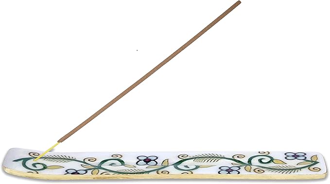 Yajna Traditional-Handmade-Incense-Stick-Holder Wooden-Burner-Ash-Catcher-Stand for-Aromatherapy-Meditation-Yoga (Inner Peace) 10 Inches, Pack of 2