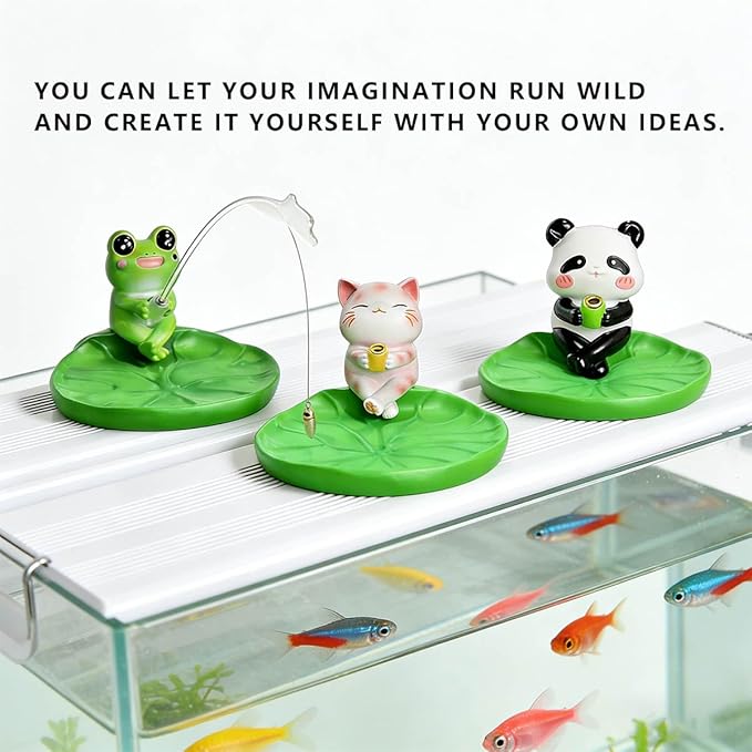Panda Incense Holder Cute Animal Figurine Incense Burner Ash Catcher Creative Cartoon Resin Panda and Green Lotus Leaf Base Statue for Home Room Decor Meditation Yoga Spa