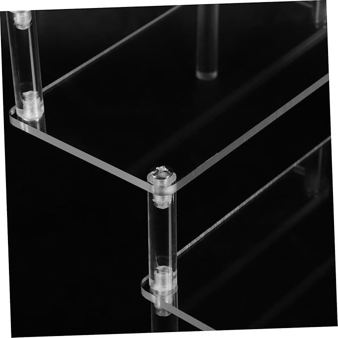 2pcs Stable Perfume Display Rack Acrylic Riser Stand Organized Shelf for Makeup Organizer
