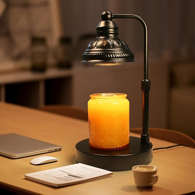 LIDORE Candle Warmer, Candle Warmer Lamp with Timer, Candle Lamp with USB Charger, Gift for Mothers Day Valentines Day Christmas New Year, Home Decor, Aromatherapy Warmer for Yoga